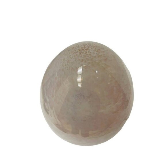 Glass Smoky Quartz Egg Spring Easter Decor Size 7" - Picture 10 of 10